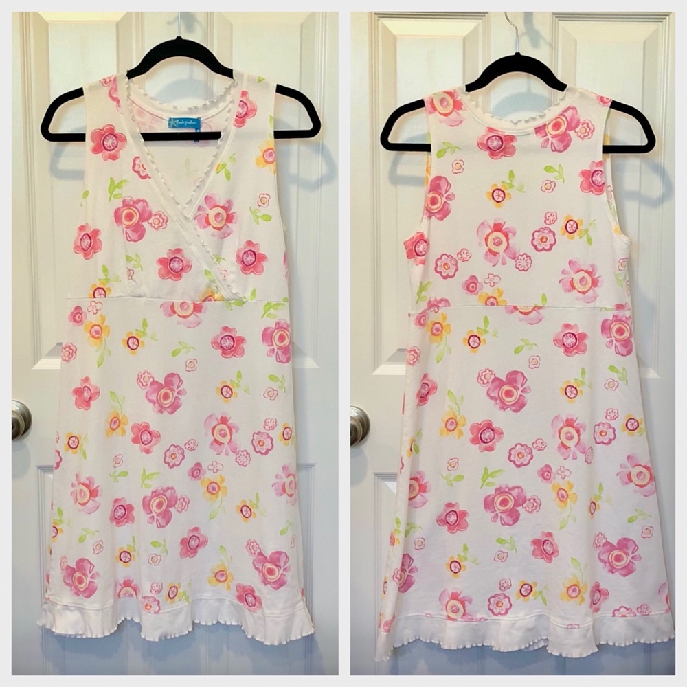 Fresh Produce Cotton Sleeveless V-Neck Dress Size